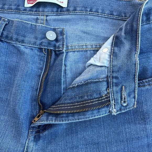 Levi's 505 Regular 14 Husky Mid Rise Stretch Medium Wash - Picture 5 of 8